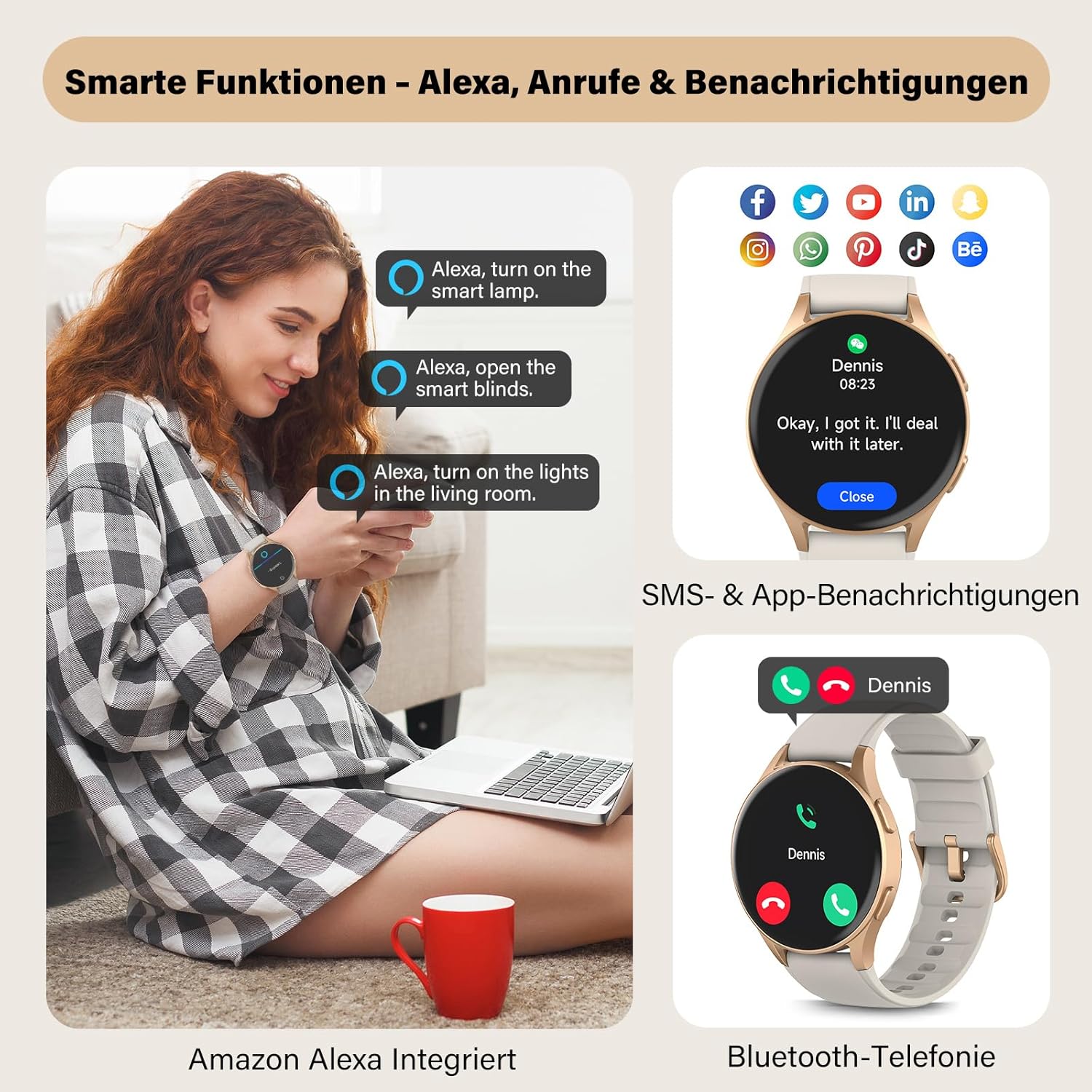 Thumbnail 5 de QIPOPC Smart Watch 1.32" AMOLED