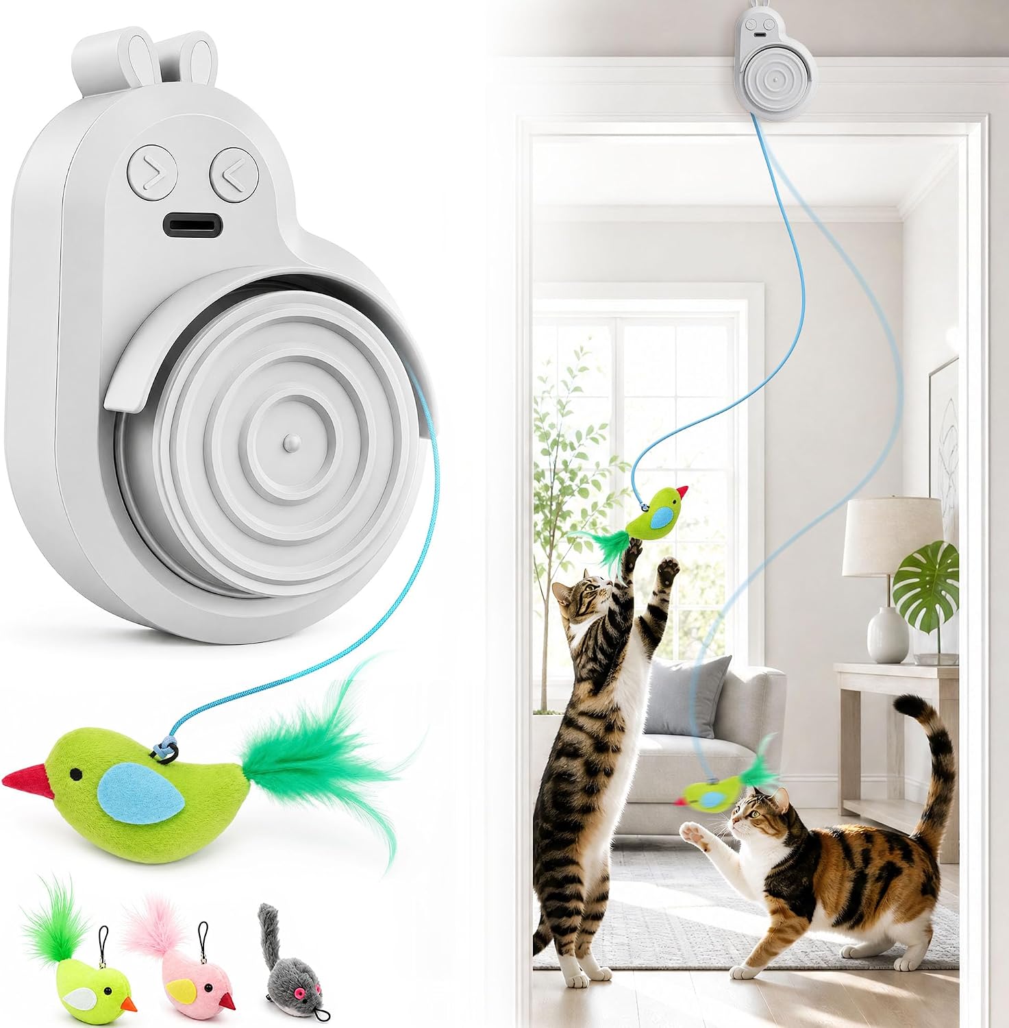 Thumbnail 6 de CATPICK Automatic Doorway Cat Toy, Rechargeable