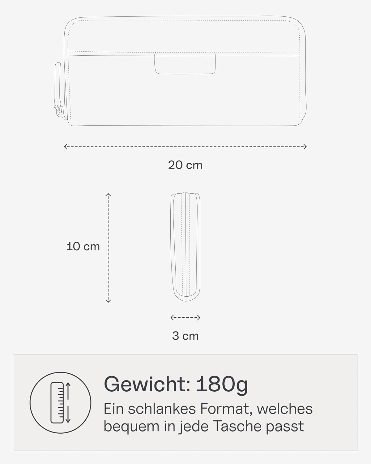 Detalle de Kapten & Son Bergen Pro Wallet Large – Geldbörse Damen Grau/Greige (10x20x3 cm) mit 14 Kartenfächern und Kleingeldfach