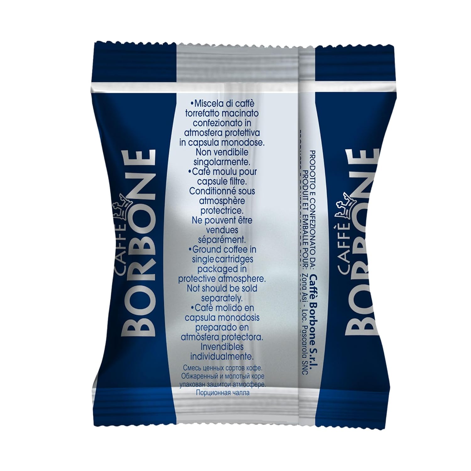 Detalle de Caffè Borbone Respresso Blaue Kaffeemischung – 50 Kapseln, kompatibel mit Nespresso