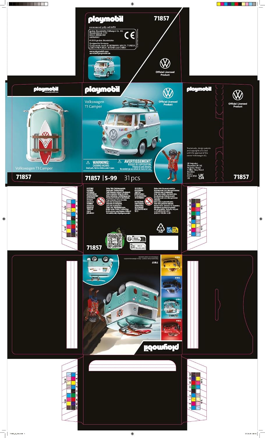 Thumbnail 6 de PLAYMOBIL Collector Cars: Volkswagen T1 Camper – detaillierte Modellauto‑Erfahrung für Kinder und Sammler