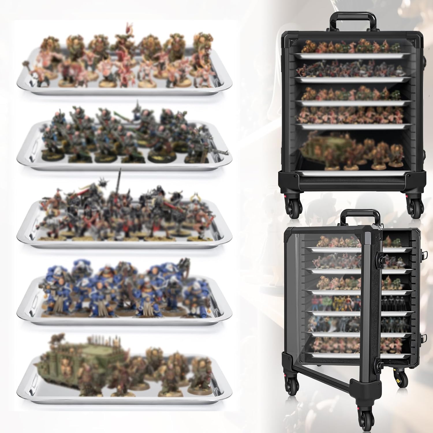 Thumbnail 6 de WELIDAY Miniatures Storage Case 5 Trays
