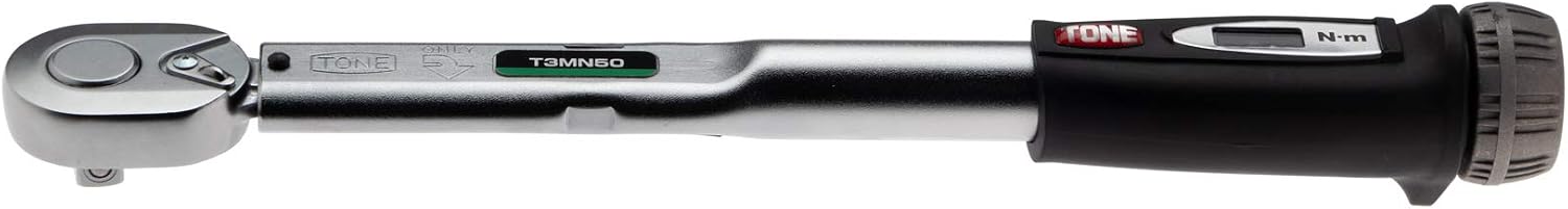Detalle de トネ(TONE) T3MN50 プレセット形トルクレンチ 9.5mm角・10~50N・m対応