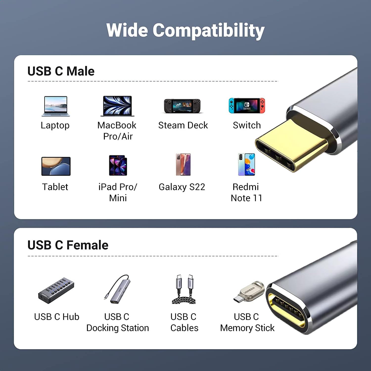 Thumbnail 6 de USB-C Extension Cable 5m, 100W charging
