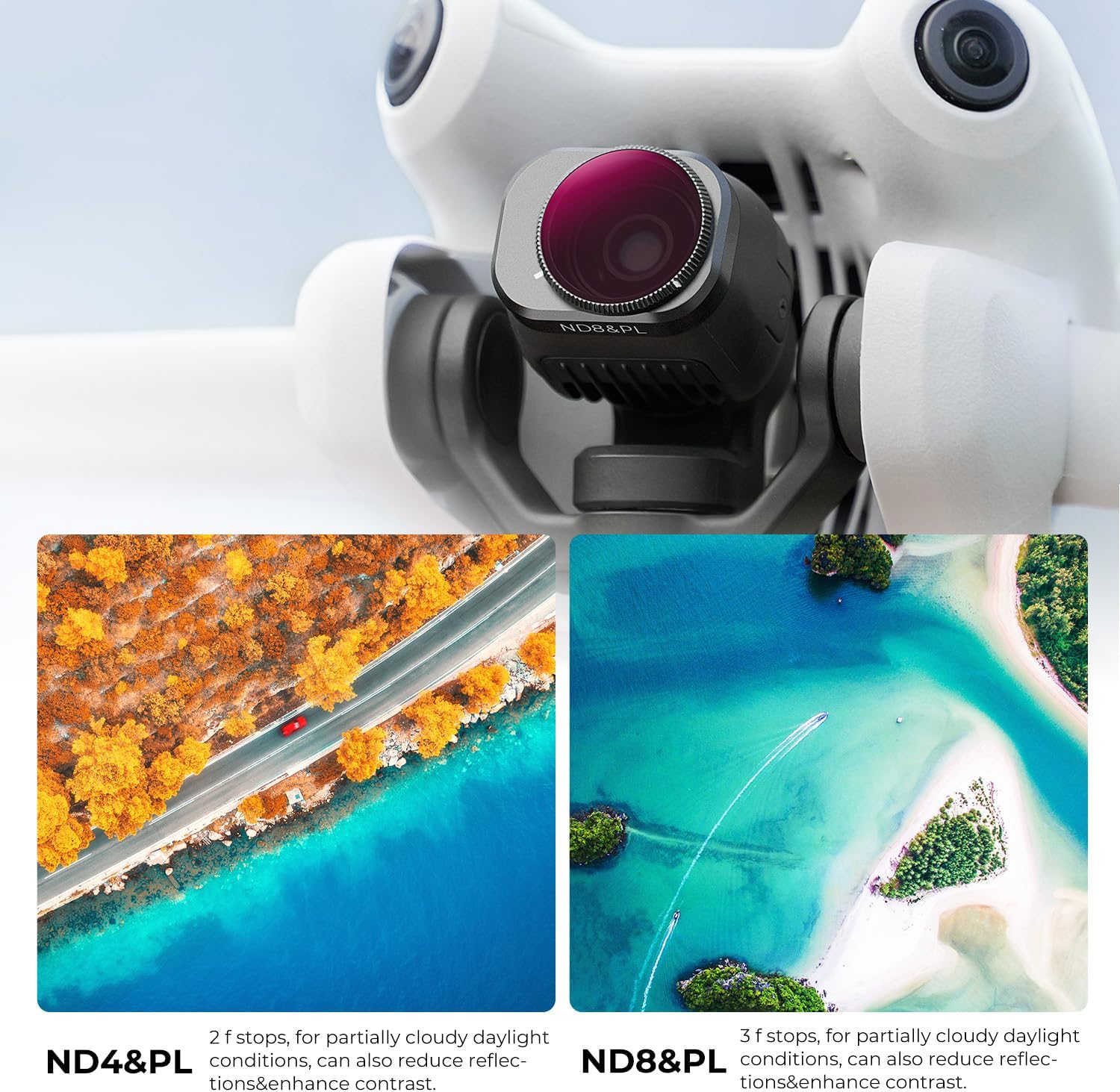 Detalle 2 de K&F Concept Mini 4 Pro 6‑Pack ND CPL Filters
