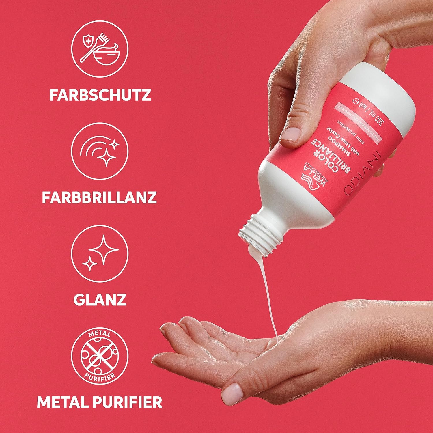 Thumbnail 1 de Wella Professionals Invigo Color Brilliance Shampoo Fine – Glanzshampoo für feines, gefärbtes Haar (300 ml)