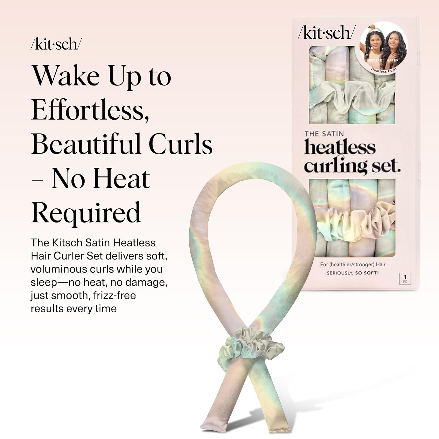 Detalle 2 de Kitsch Satin Heatless Curling Set 34" ๐โ