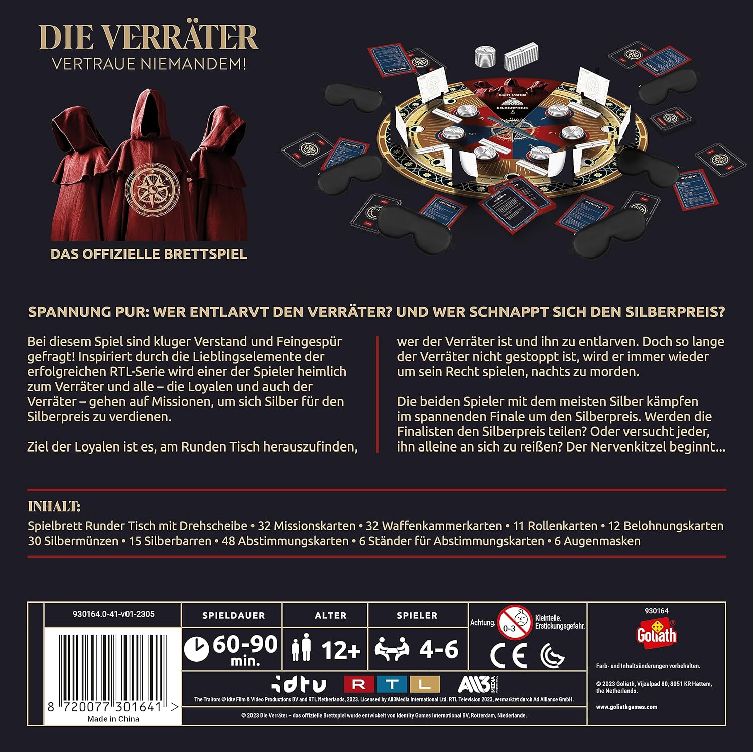 Thumbnail 2 de Goliath Die Verräter – Brettspiel zum TV-Hit, 4–6 Spieler, ab 12 Jahren