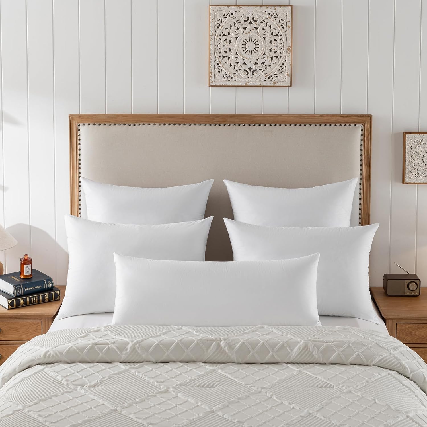Thumbnail 4 de basic home 18x18 Down Feather Pillow Inserts 2-pack ๐