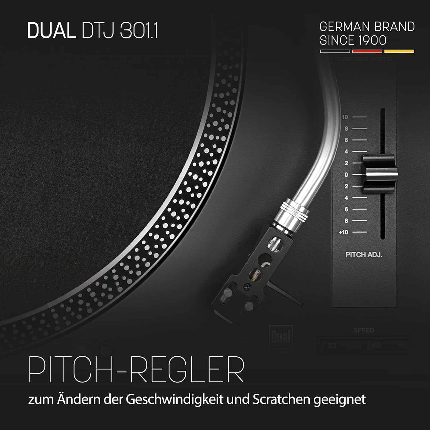 Thumbnail 2 de Dual DTJ 301.1 USB DJ Turntable with Direct Drive and Pitch Control