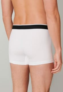 Detalle de Schiesser Herren 3er Pack Boxershorts Bio Baumwolle 95/5 – Weiß, Größe 7/XL