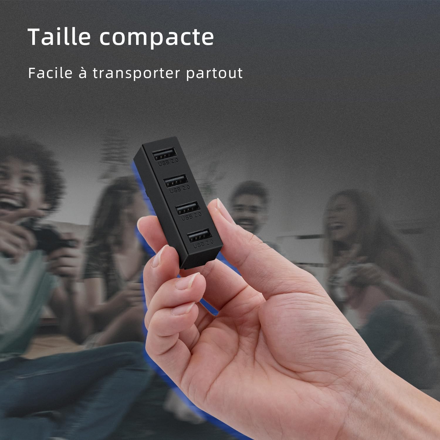 Thumbnail 6 de Mcbazel Hub USB 2.0 4 ports pour Xbox Series X/S (noir) : extension portable Plug and Play