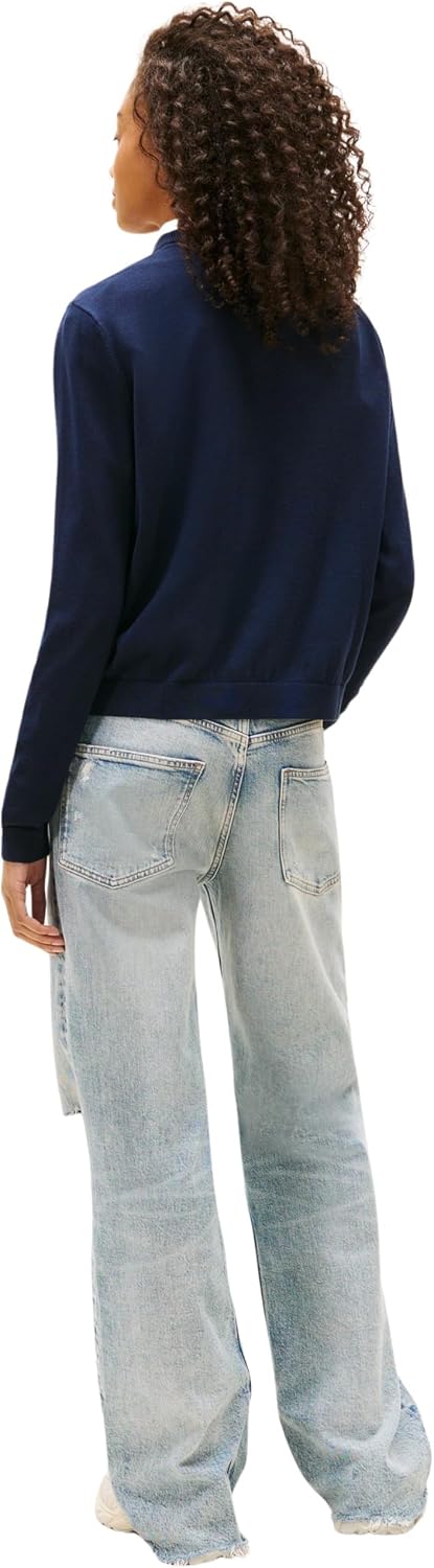 Detalle 2 de Pull Femme Tommy Jeans Essential Crew en coton