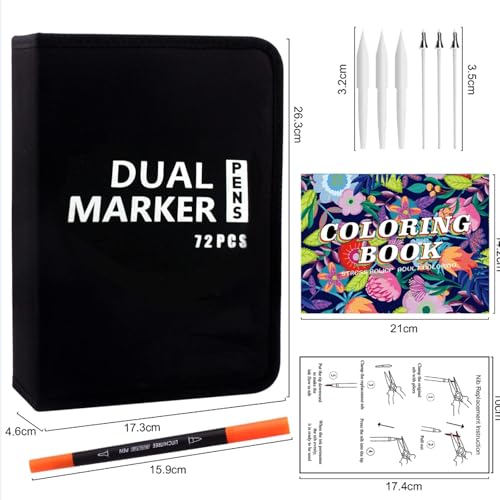 Thumbnail 5 de Laconile 72 Rotuladores Lettering: juego dual tip brush pen para colorear y lettering