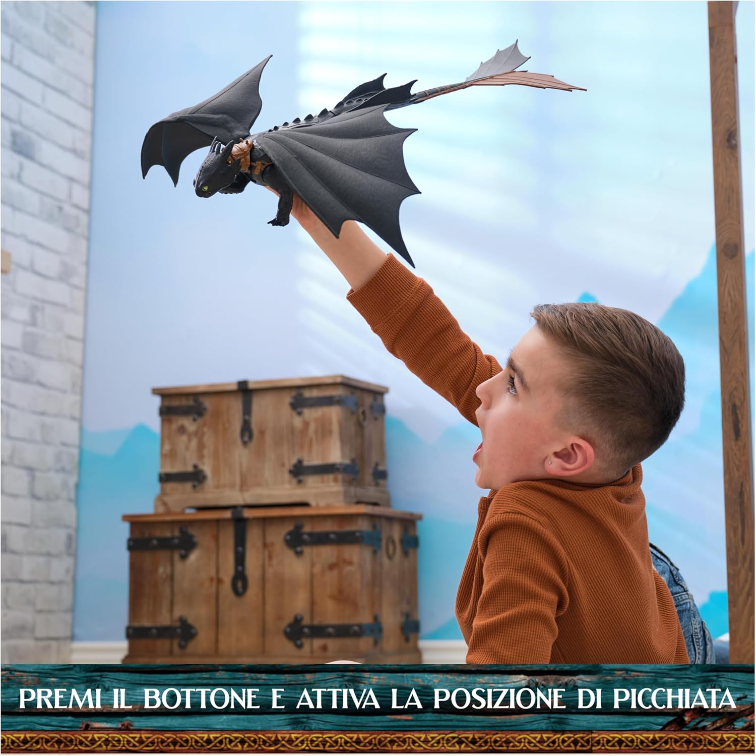 Detalle de DreamWorks Dragons Sdentato action figure 38 cm