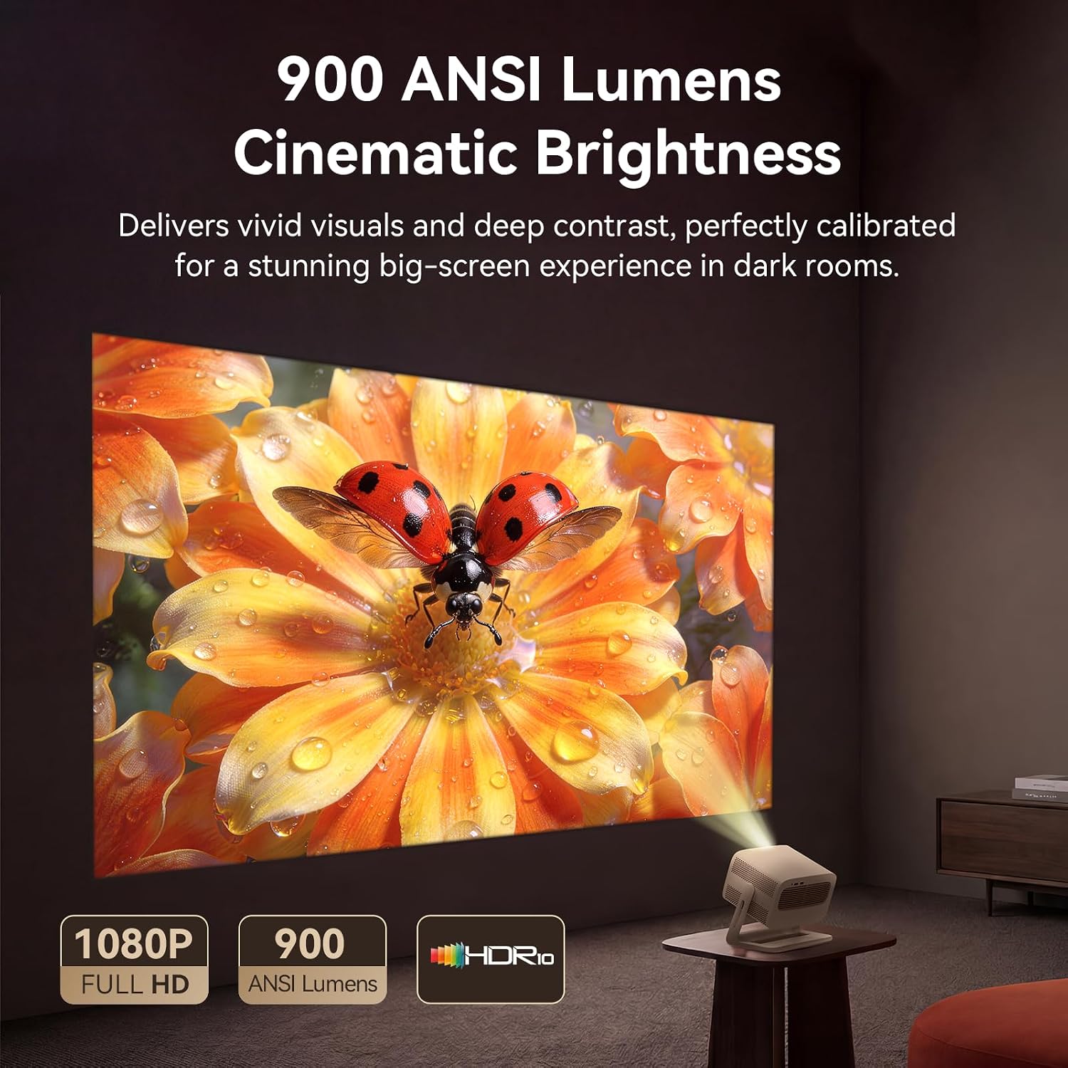 Detalle de Wanbo Vali 1 Pro Smart Home Projector with Google TV 4K Support