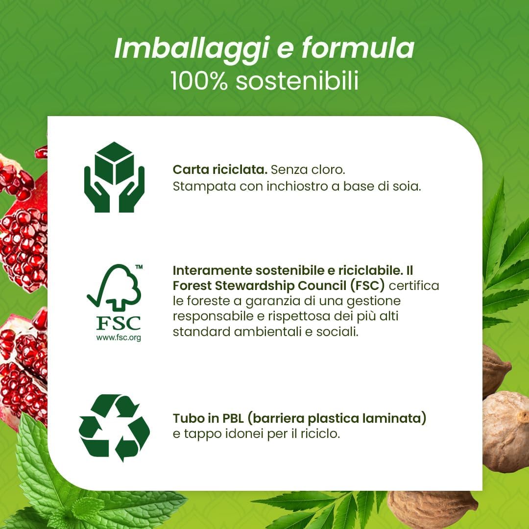 Thumbnail 5 de Himalaya Botanique Neem e Melograno Dentifricio – 75 ml, senza fluoro, EcoCert Cosmos Natural