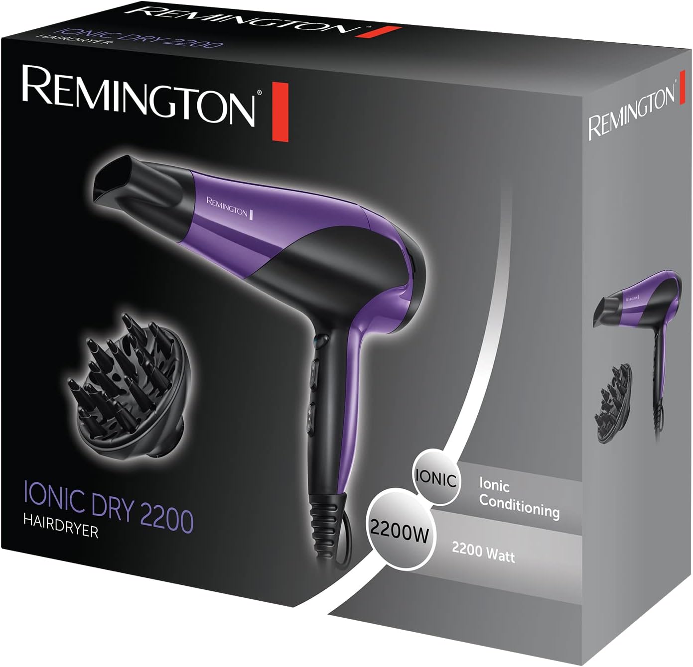 Thumbnail 6 de Remington Hair Dryer Ionic (D3190): 2200W, Fast Professional Styling
