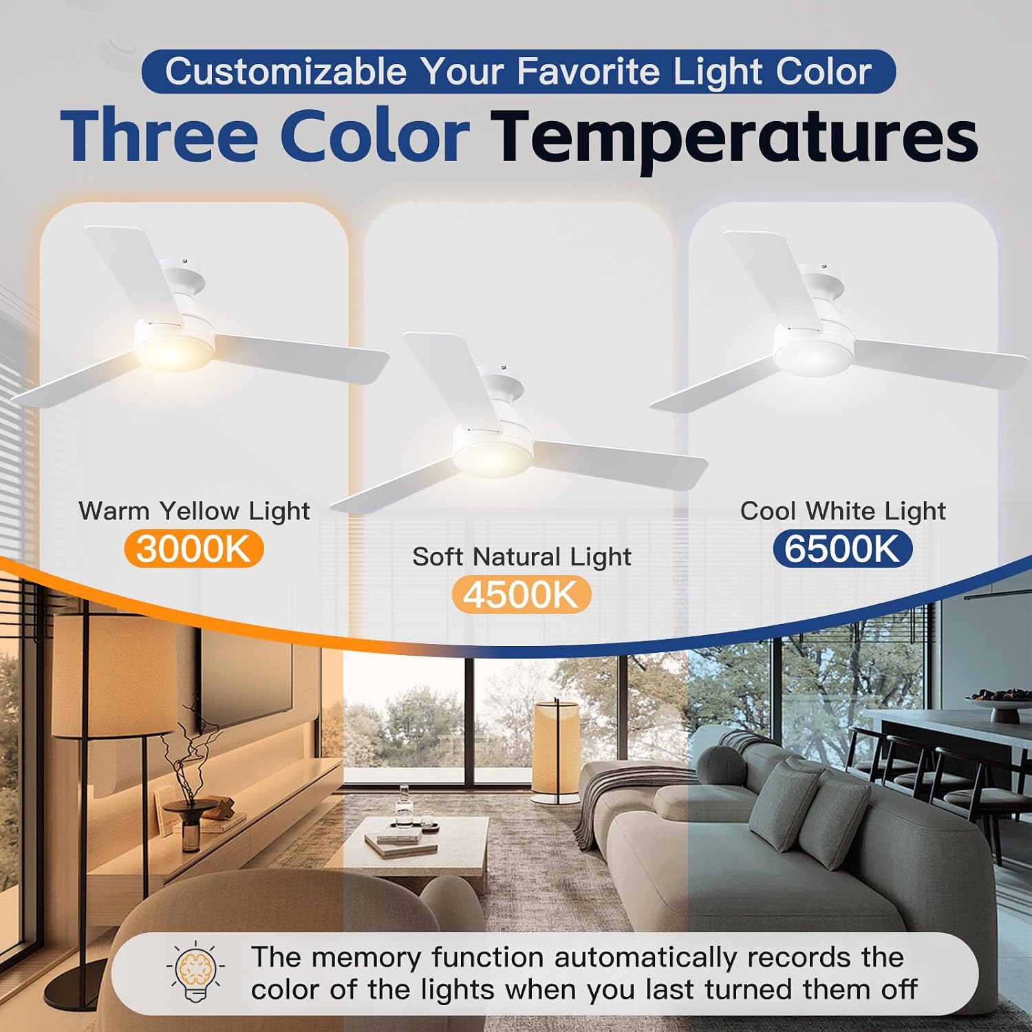 Detalle de Ceiling Fan with Light, 42-Inch