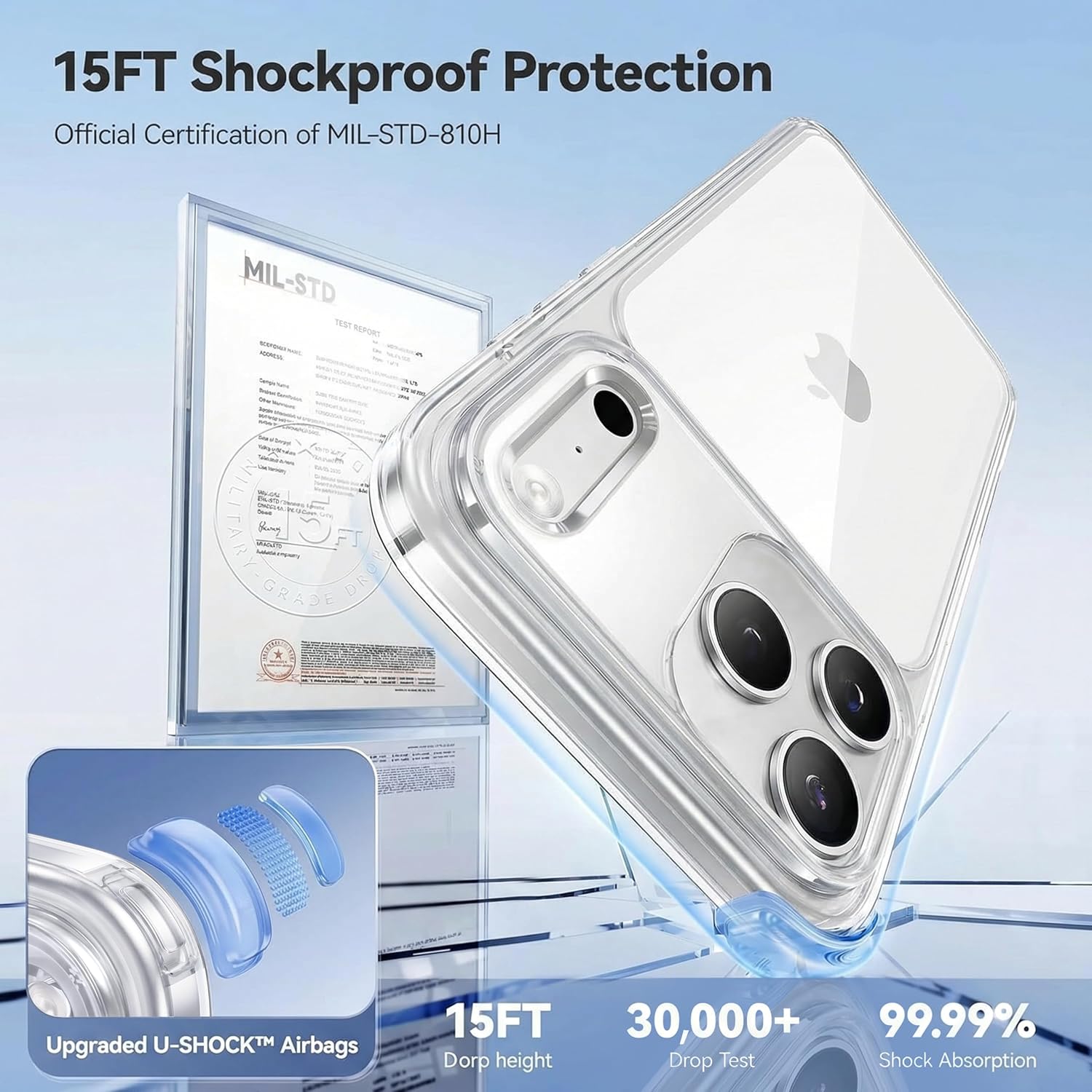 Thumbnail 3 de CASEKOO Crystal Clear iPhone 17 Pro Max case