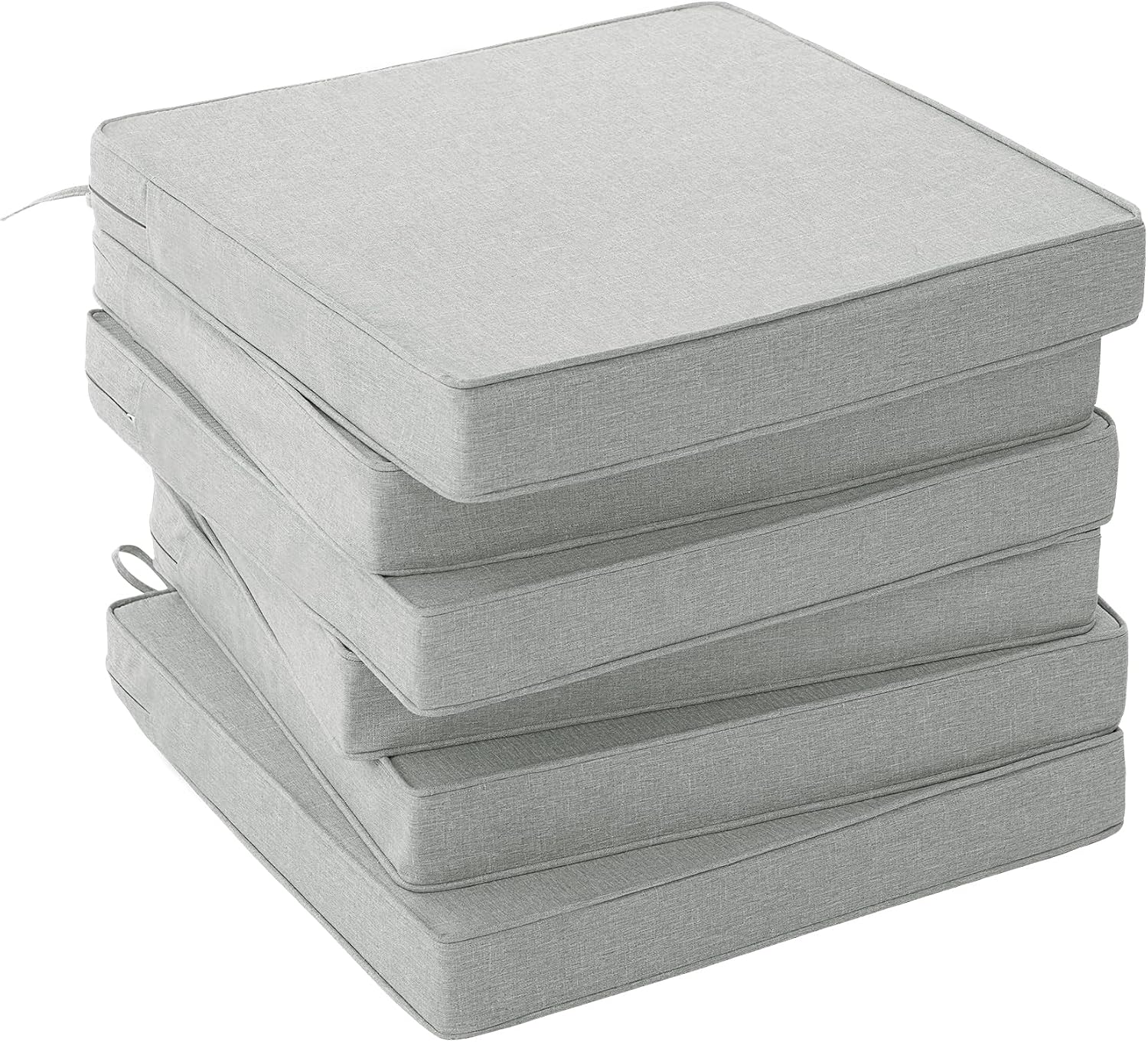 Detalle de Fitfree FFZD1919LG6P Outdoor Chair Cushions, Set of 6, 19 x 19-Inch