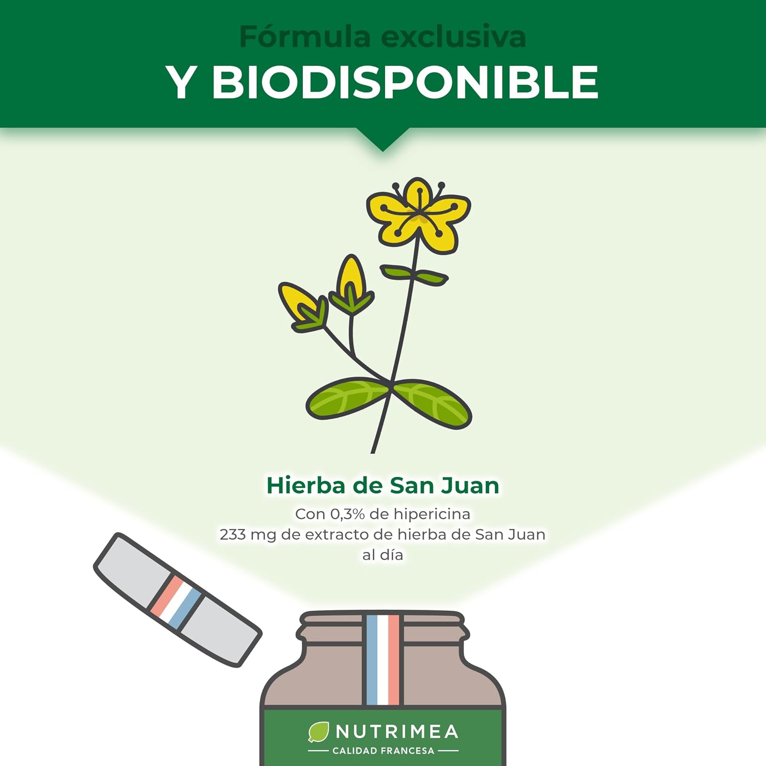 Detalle 2 de Nutrimea Hipérico Hierba de San Juan 90 cápsulas