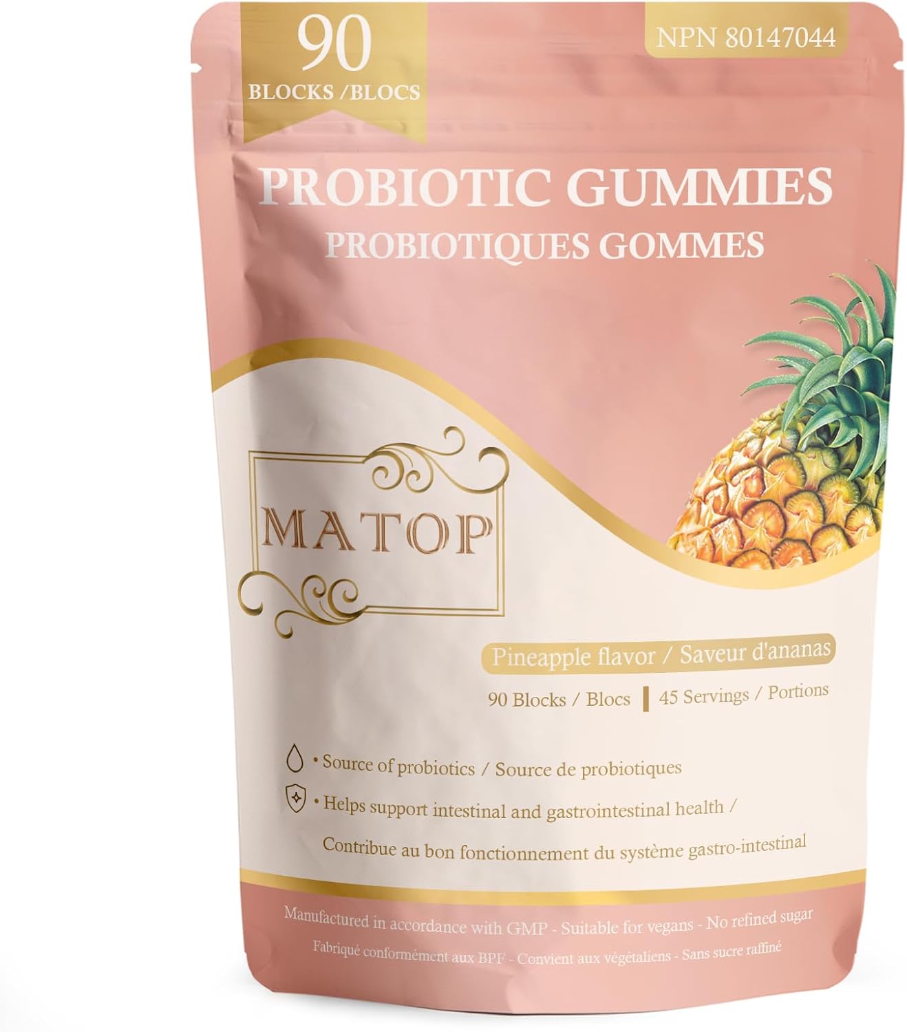 Thumbnail 6 de MATOP Probiotic Gummies for Feminine Balance, Pineapple, 90 Count