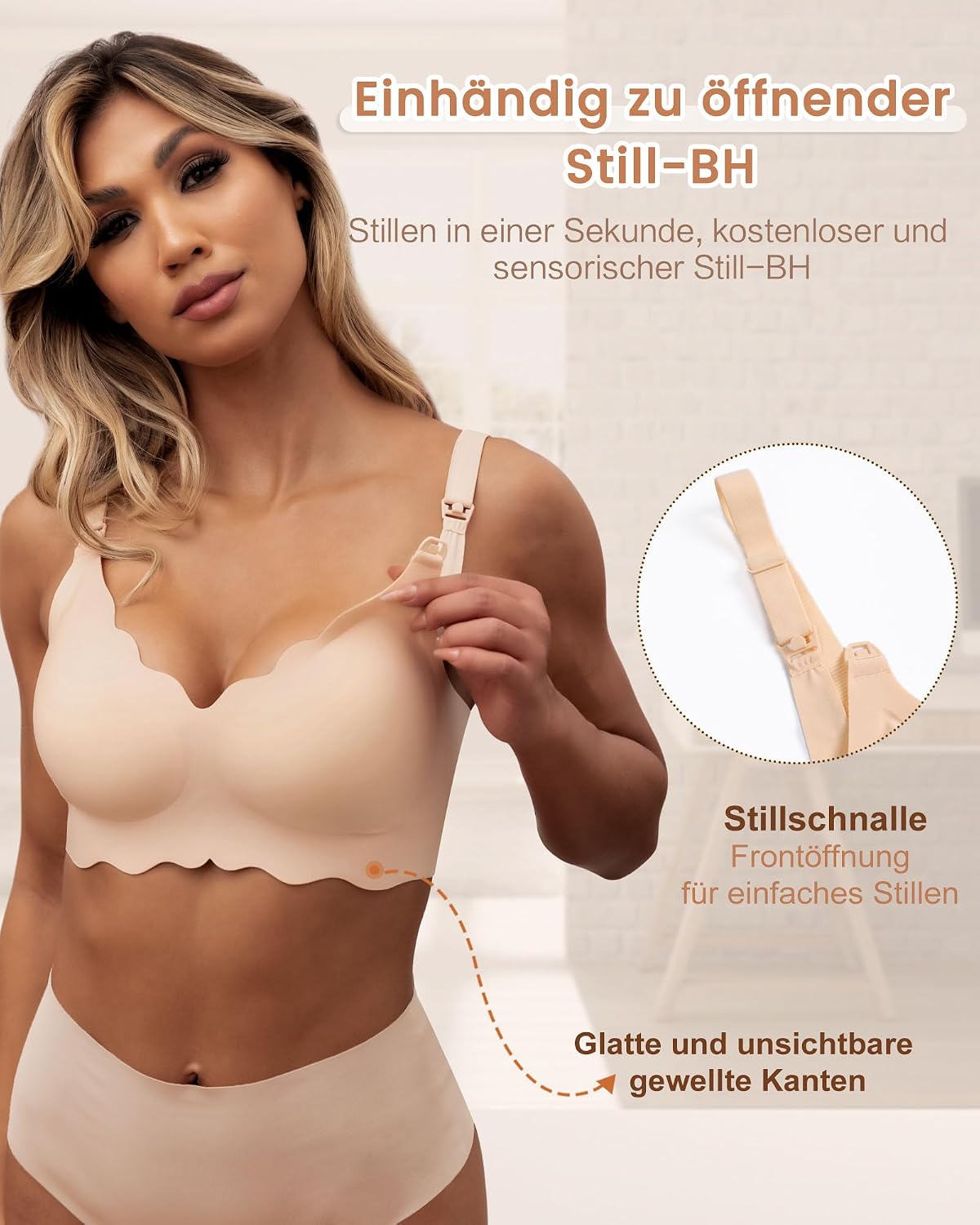 Thumbnail 4 de As Fairy Still-BH Schwangerschafts-BH zum Stillen, kabellos & nahtlos (Ultra-Komfort Schlaf-Bralette)
