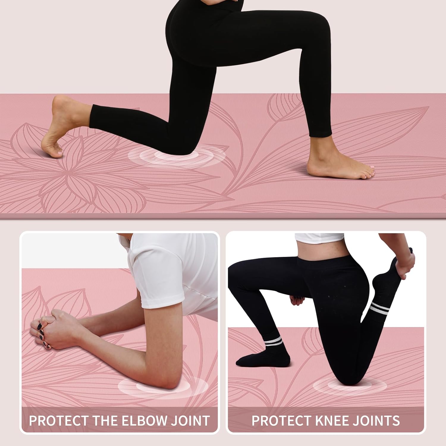 Thumbnail 6 de PAIDU Large Yoga Mat (72”x36”x0.4”) Extra Wide & Thick Non-Slip Exercise Mat