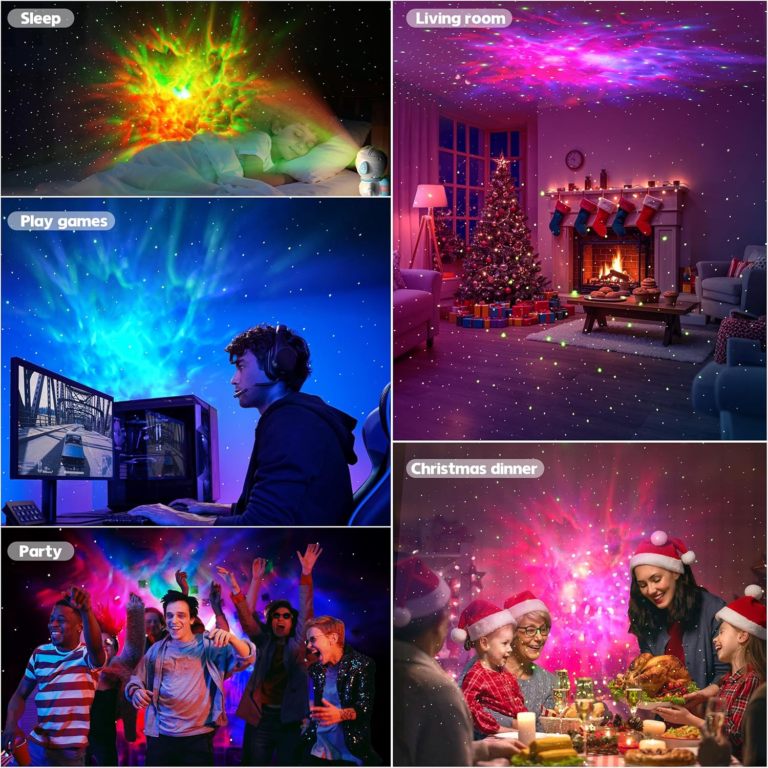 Thumbnail 6 de Astronaut Galaxy Projector with Remote and App Control
