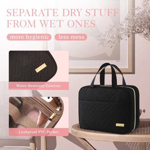 Thumbnail 4 de HOTOR Hanging Travel Toiletry Bag for Women and Men, Essentials Black
