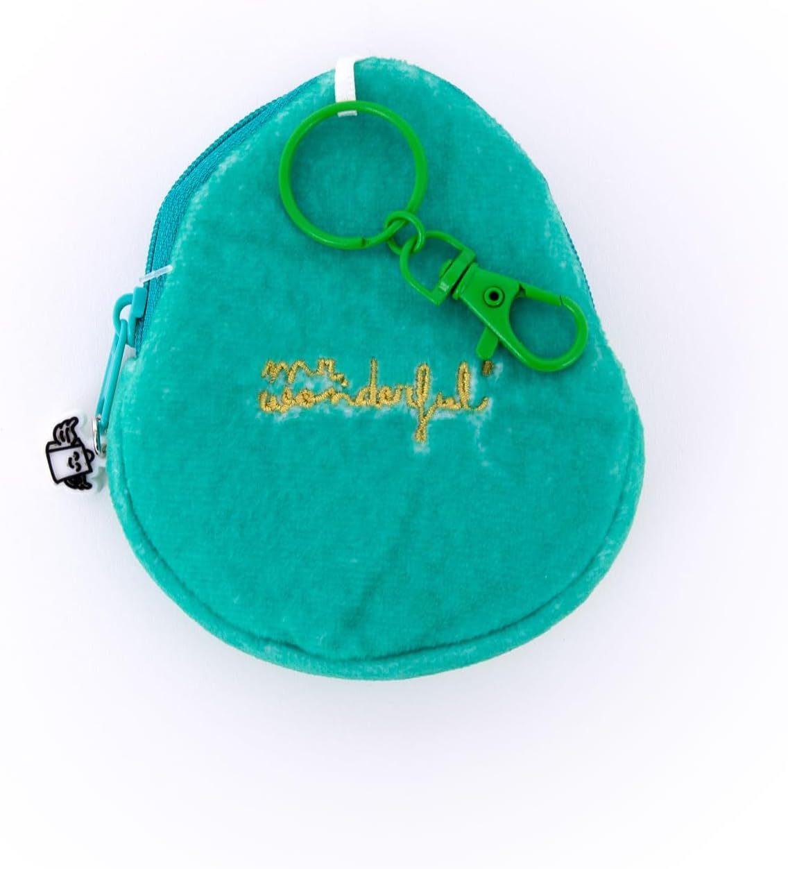 Detalle 2 de Porte-monnaie Avocat avec porte-clés, mini carnet et feuille d'autocollants – Mr. Wonderful