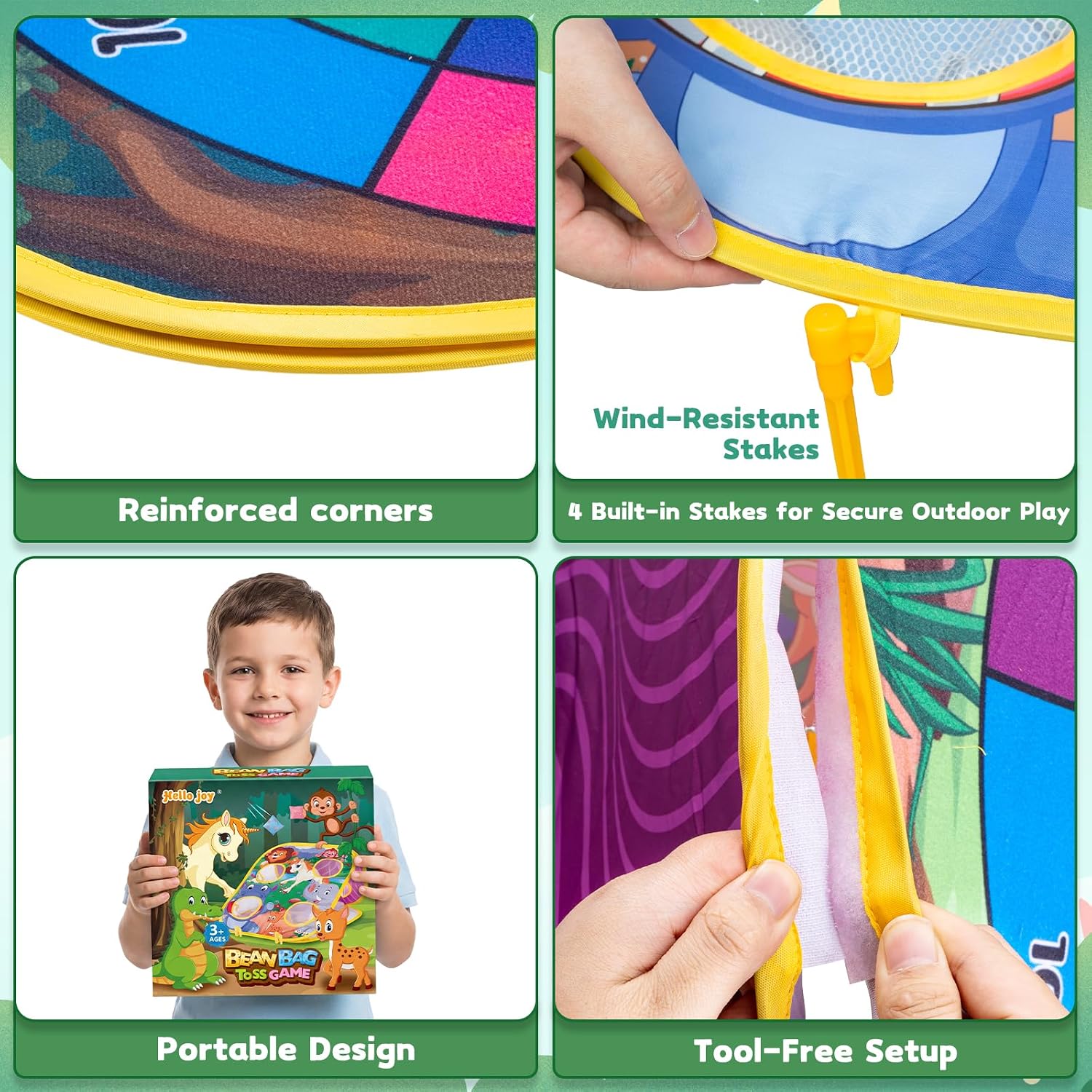 Thumbnail 5 de Bean Bag Toss Game Cornhole Board for Ages 3–8