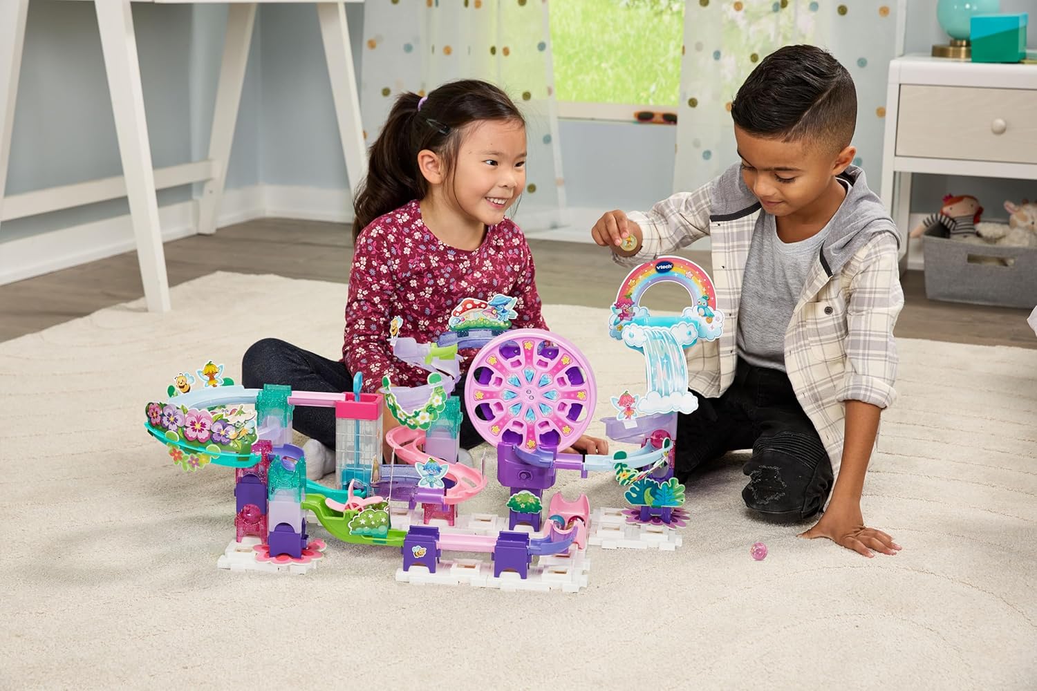 Detalle de VTech Marble Rush Petal Power: Interactive Flower Marble Run for Early Readers
