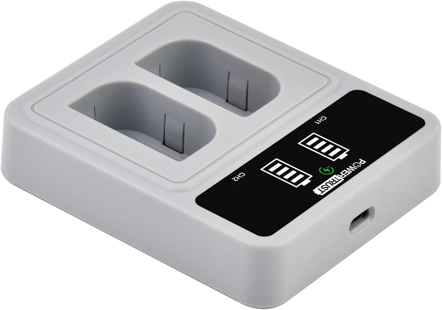 Thumbnail 3 de PowerTrust 2x LP-E6 / LP-E6N Akku + PD-20-W-Dual-USB-C Ladegerät für Canon EOS Kameras