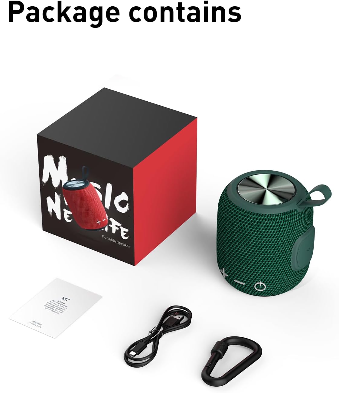 Thumbnail 6 de FIGMASU M7 Bluetooth Speaker: 360° Sound, Dual Pairing and IPX7 Waterproof