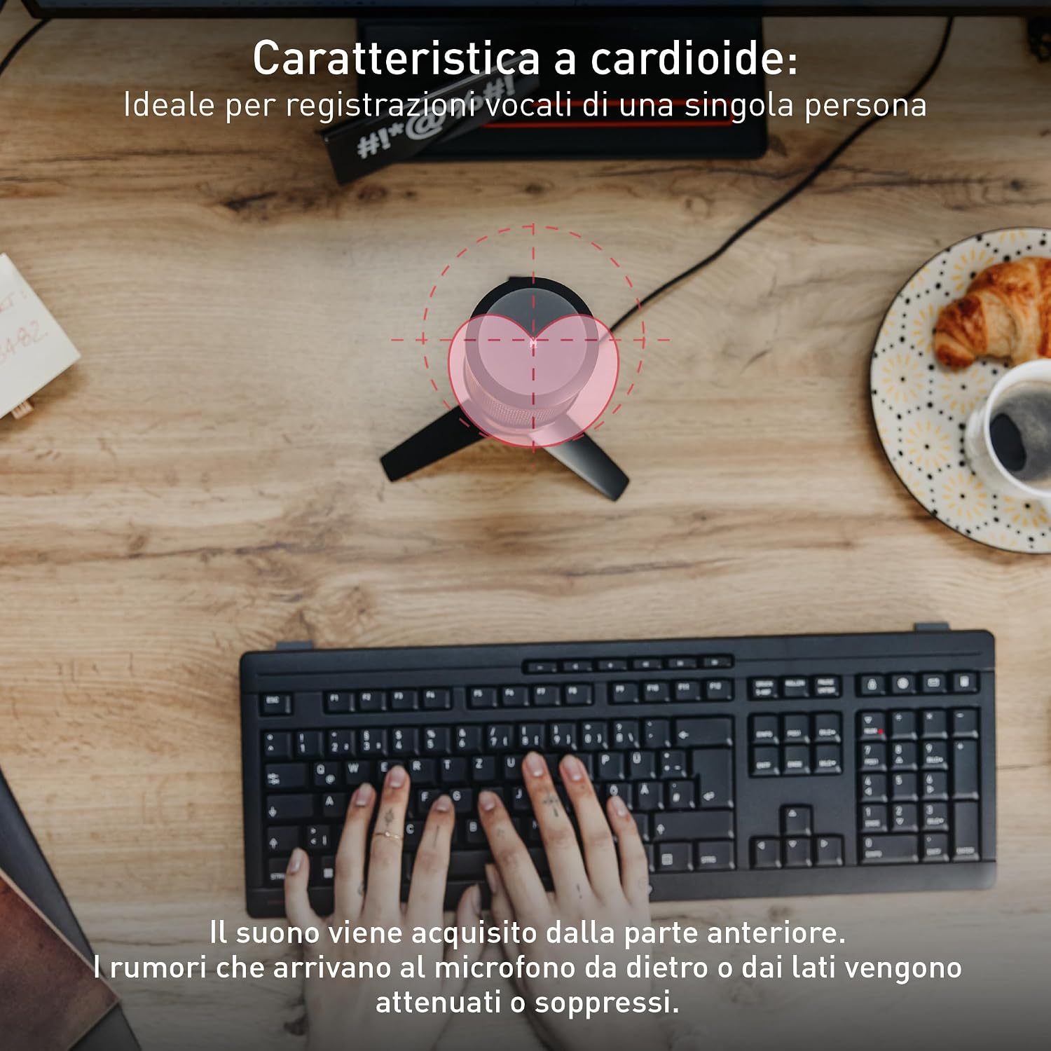 Thumbnail 2 de CHERRY UM 3.0 Microfono USB Cardioide Nero