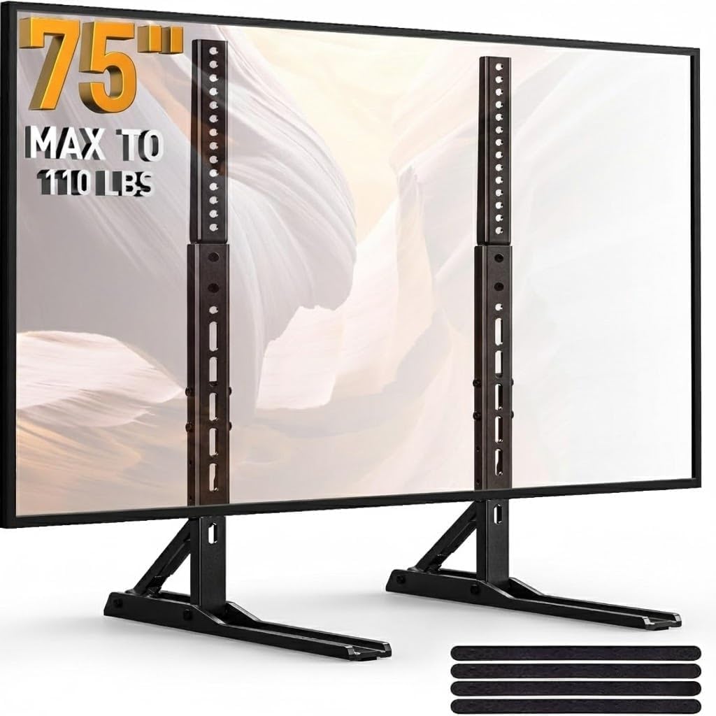 Detalle de PERLESMITH Universal TV Stand 110 lbs
