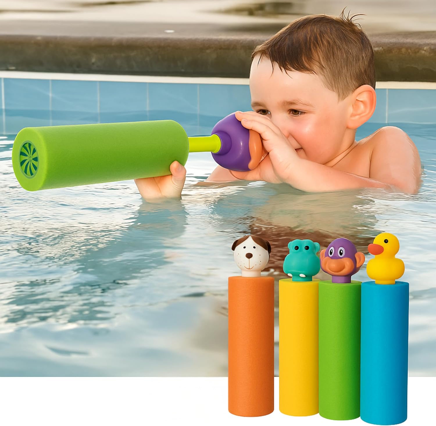 Detalle de Water Blaster Set: 8-Pack Water Guns for Kids