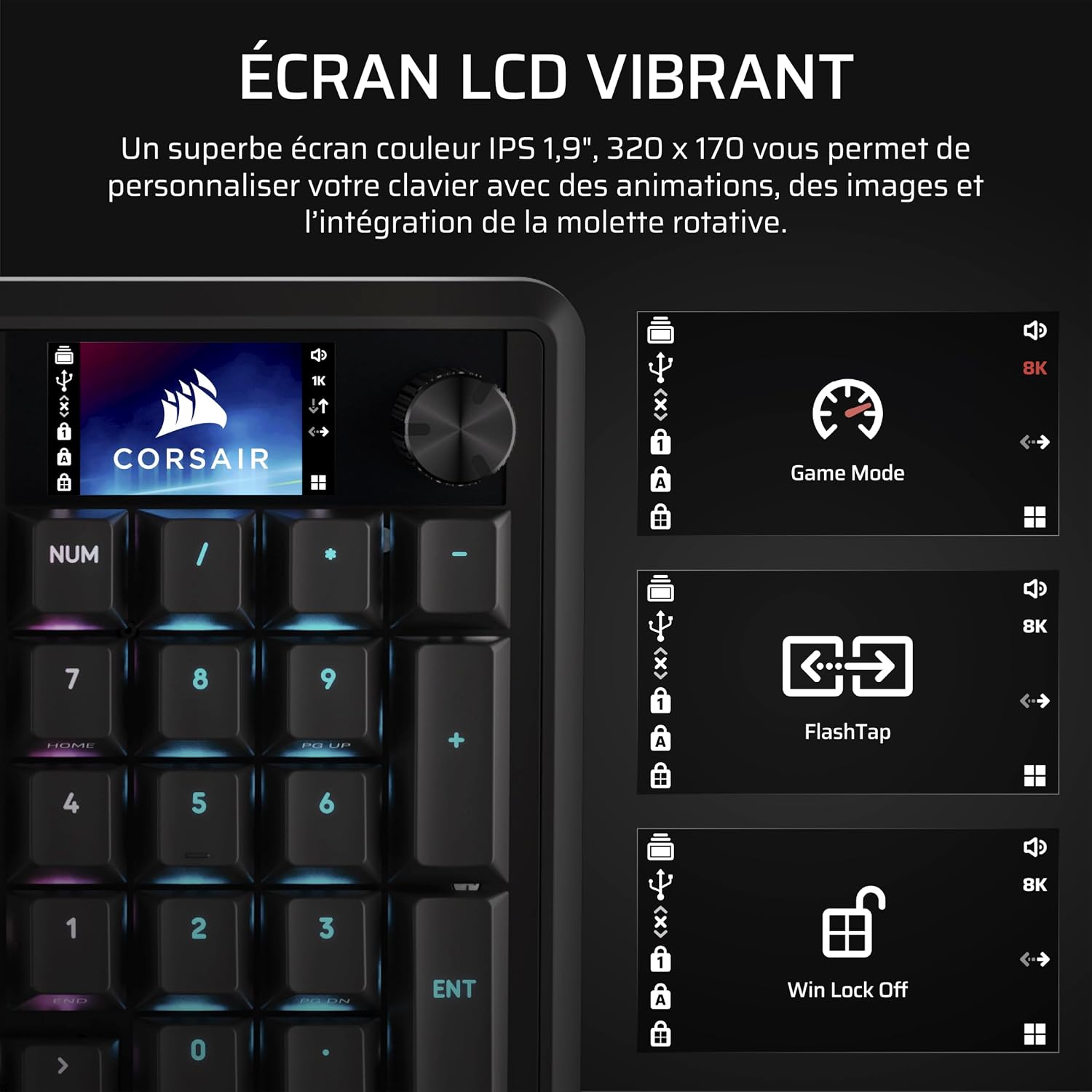 Thumbnail 5 de Corsair Vanguard 96 clavier mécanique