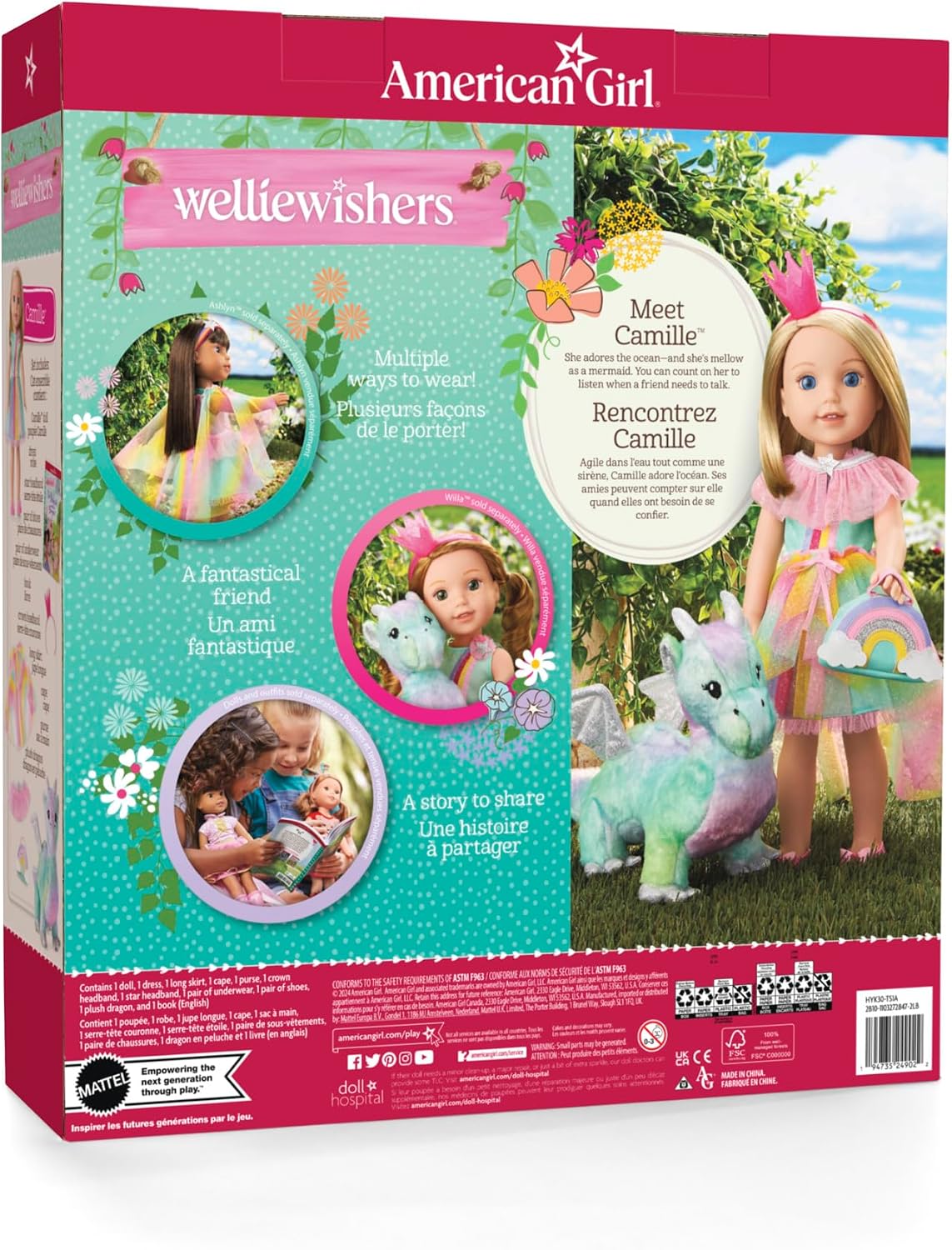 Thumbnail 4 de American Girl Camille WellieWishers Doll Playset