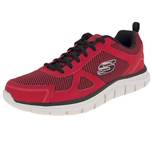 Detalle de Skechers Men’s Track Bucolo Trainer, Red – UK 10
