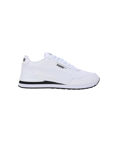 Detalle de PUMA ST Runner V4 L Unisex-Sneaker – White/Black, Größe 8 UK