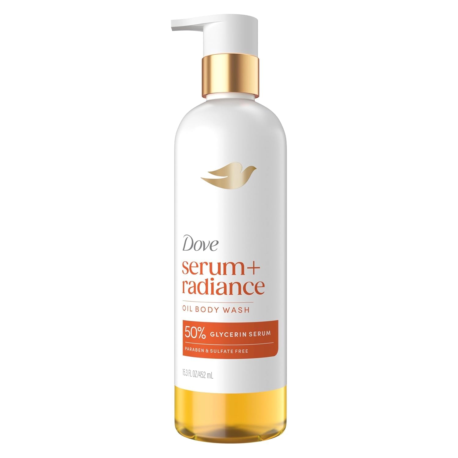Detalle de Dove Serum+ Radiance Oil Body Wash with Jojoba & Monoi Flower, 15.3 fl oz