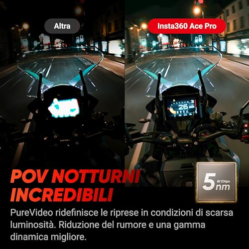 Detalle de Insta360 Ace Pro: action cam 4K con Leica, AI da 5 nm e stabilizzazione FlowState