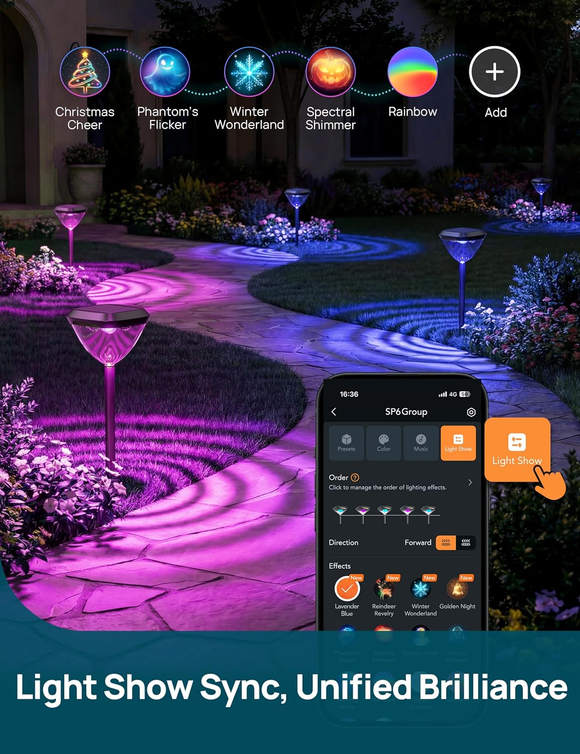 Detalle 2 de Linkind Solar Pathway Lights 4-Pack