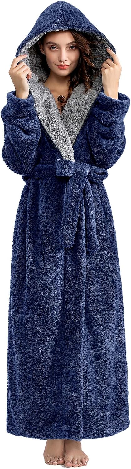 Thumbnail 5 de PUTUO Peignoir Femme polaire longue chaud pour l'hiver