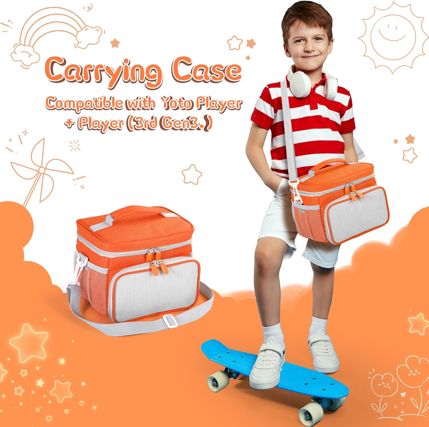 Thumbnail 6 de TATAVR Travel Carrying Case for Yoto Player 3rd gen – Card Holder for 30 Cards with Shoulder Strap