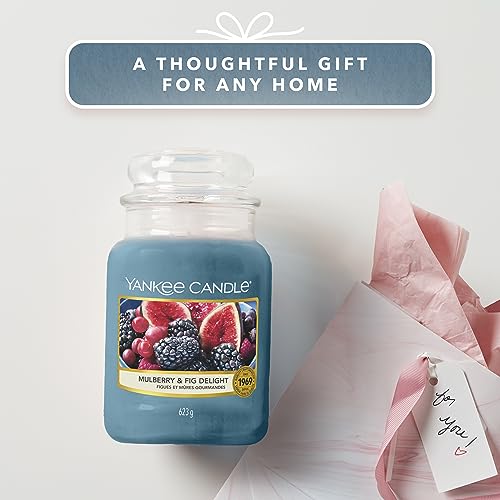 Detalle de YANKEE CANDLE Candela profumata in giara grande Delizia al gelso e ai fichi