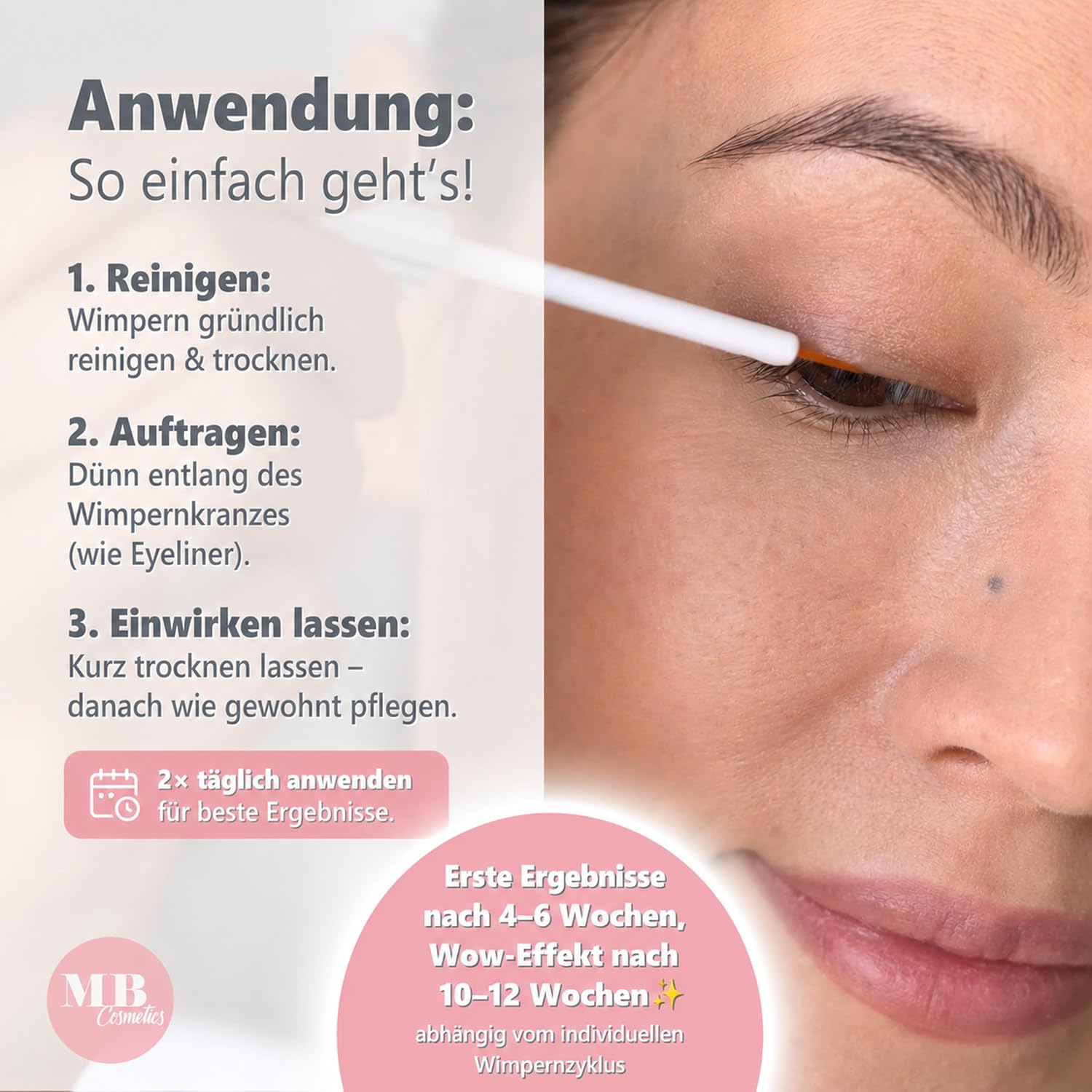Detalle de Wimpernserum sensitiv vegan 10 ml đ